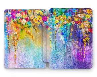Colorful flowers iPad Pro 11 case Rainbow iPad case 2021 iPad Air 4 cases iPad Mini 6 5 cover iPad 10.9 2020 Apple iPad 9.7 2022 iPad 10.2 "