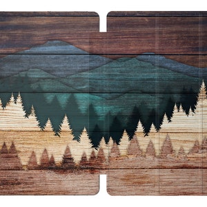 Wooden forest for Galaxy tab A 10.5 Watercolor mountains Samsung tab S4 case Galaxy S6 lite wood A7 2022 A8 tablet case S8 S7 cover Travel "