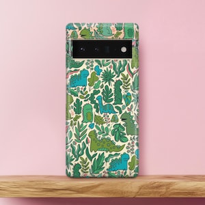 Green leaves Google Pixel 4 XL Cute dinosaurs Clear Case LG G7 One Lg V30S Cartoon LG G8 ThinQ Cover Pixel 4a Case Kid Stylo 5 Dino Velvet 6