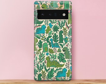 Green leaves Google Pixel 4 XL Cute dinosaurs Clear Case LG G7 One Lg V30S Cartoon LG G8 ThinQ Cover Pixel 4a Case Kid Stylo 5 Dino Velvet 6