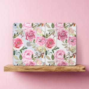 Custodia iPad fiori 2021 Custodia iPad Air 4 Peonie rosa Custodia Mini 6 10.9 10.5 Pro 2022 Apple iPad 9.7 2018 Custodia iPad 10.2 trasparente 2020 12.9 11 10