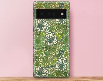 Succulents art Cover LG G6 Greenery plants Google Pixel 3 case Lg K10 Clear Case Pixel 4a XL Velvet V50 ThinQ 5G Pixel 3a XL Case Stylo 5 6