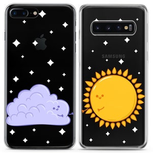 Sonne und Wolke Beste Freunde Hülle Passende Handyhüllen iPhone 8 12 Paar Hülle 11 Pro iPhone X Hülle Xs Max Klarsichthülle für Paare 6 Bild 9