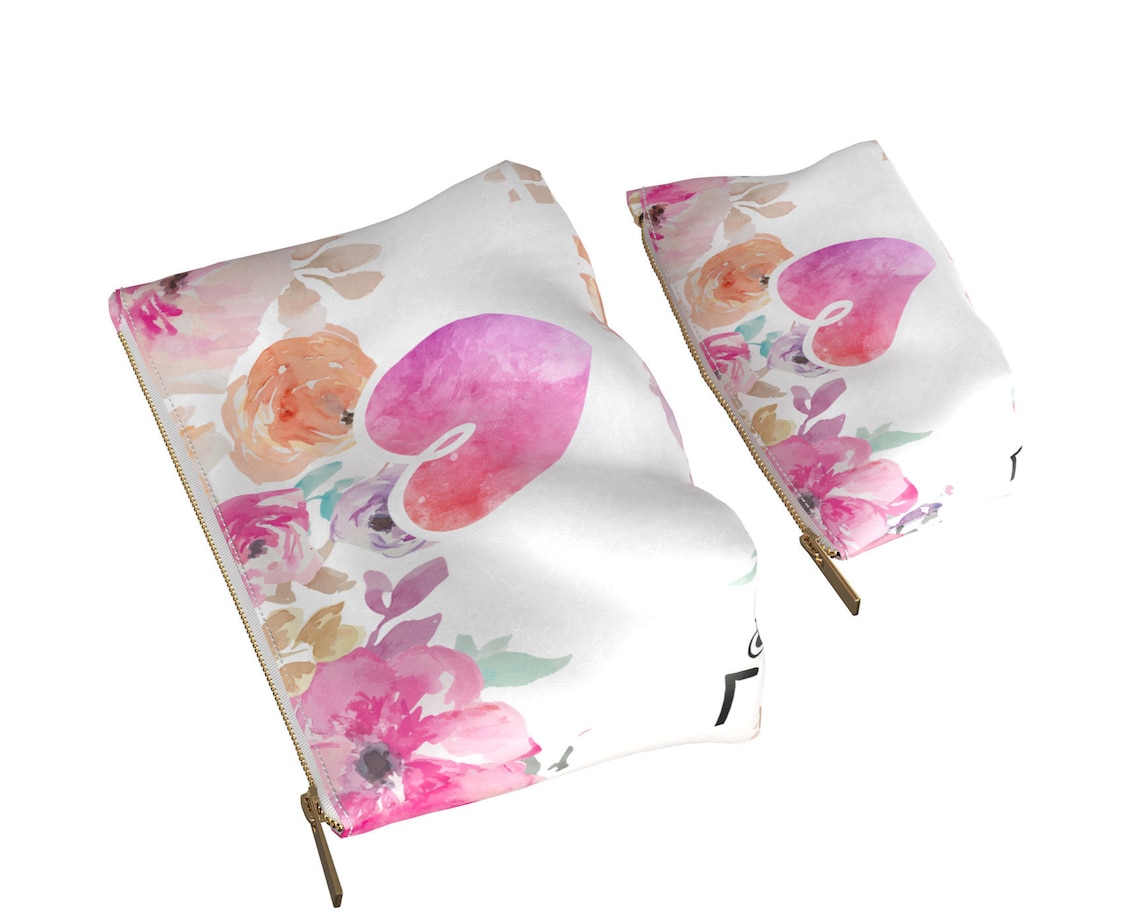 flower toiletry bag