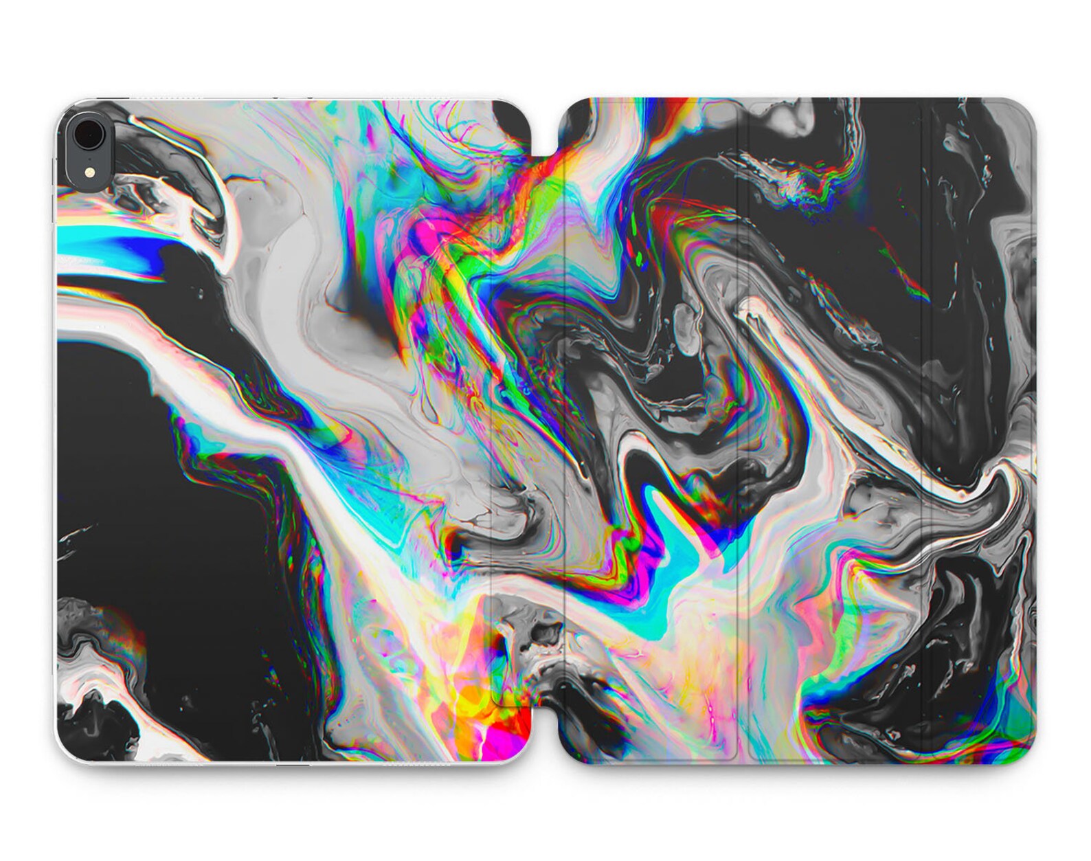Glitch Art Ipad 11 Pro Ipad Cover Abstract Ipad Case 10.2 Inch Etsy
