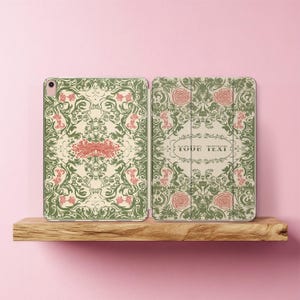 Individuelles iPad Case Pro 13 12.9 Zoll Tablet Folio Air 11 5 4 Rokoko Blumenmuster Smart Cover Mini 7 6 10.2 10.9 A16 9th 10th gen