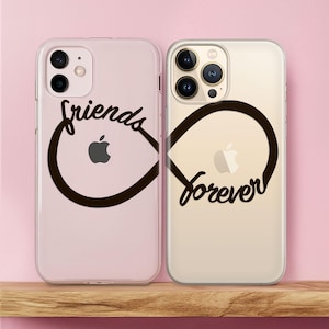 フレンズフォーエバー インフィニティサイン Xr カップルケース iPhone Xs Max ケース iPhone 11 Pro カバー マッチング iPhone ケース かわいい iPhone ケース 8 電話 X 12 Mini