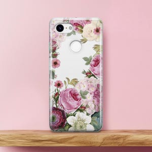 Pink peony Pixel 3 xl case floral Flower Phone case Cute LG V60 case Rose LG G7 Fit Google Pixel 4 case Lg V35 Velvet LG Stylo 5 6 flowers 2