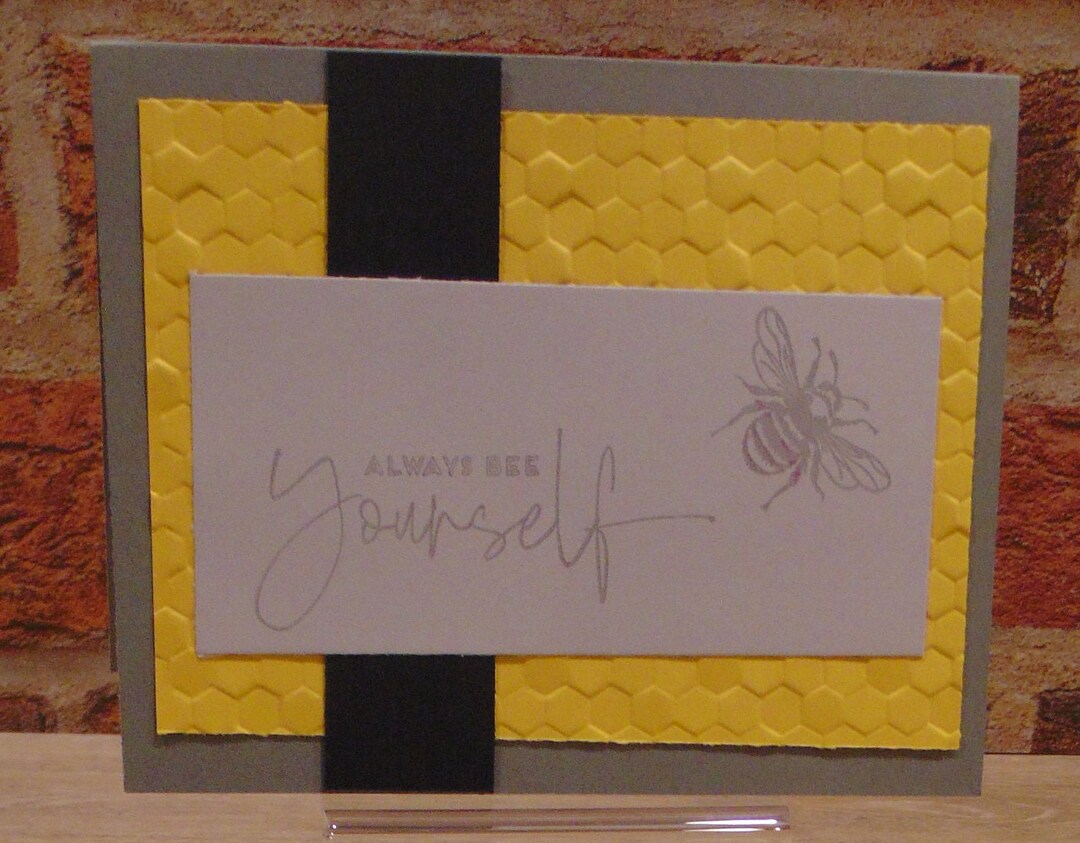 Embossed Bee Yourself Greeting Card Kit Etsy