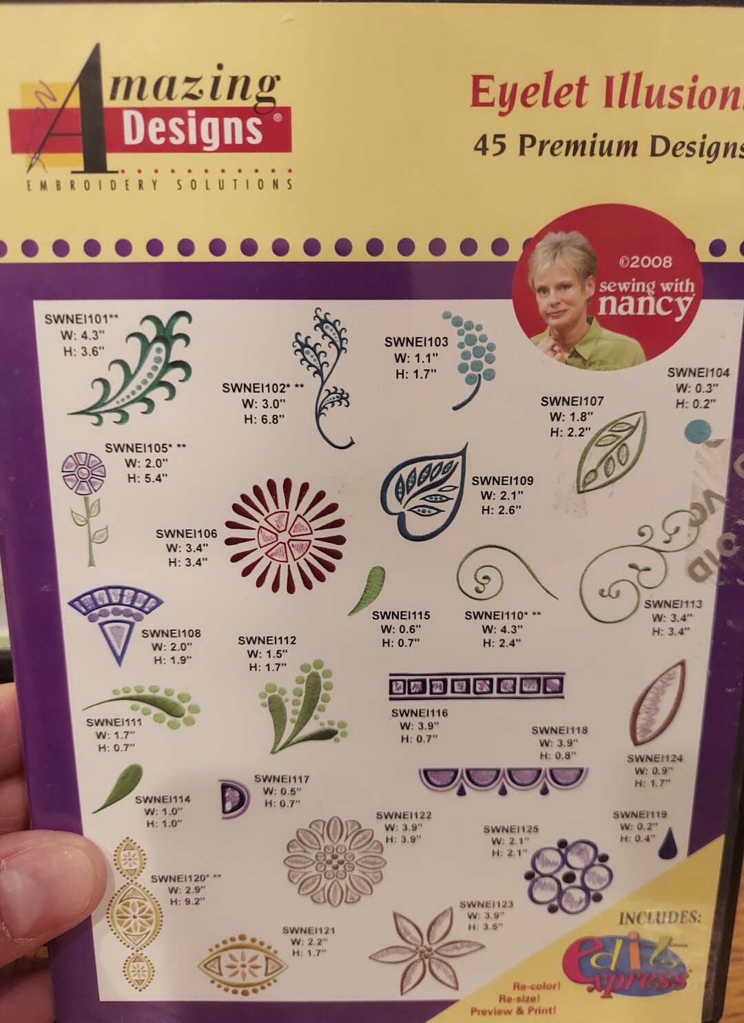 Amazing Designs Eyelet Illusions Machine Embroidery CD - Etsy