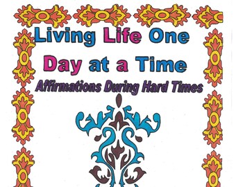 Libro para colorear Viviendo la vida un día a la vez