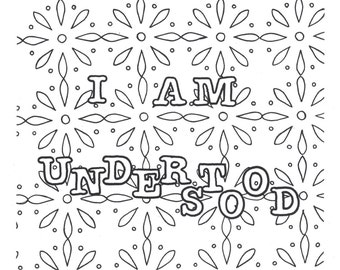 I am understood coloring page