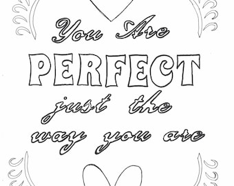 You are loved coloring page | Etsy