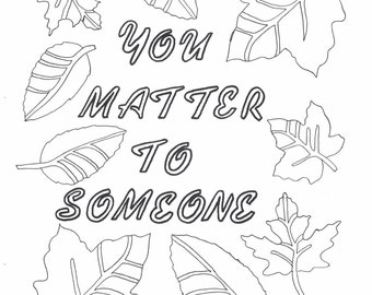 Dibujo para colorear Le importas a alguien