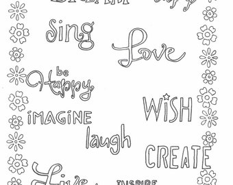 Atrévete a soñar página para colorear