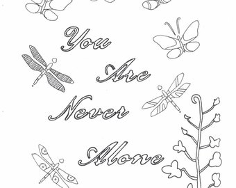 Nunca estás solo para colorear