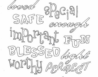 Yo soy... página para colorear