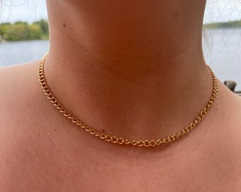 Original Chain Necklace, Simple Small Normal Dainty Layering Chain, Minimalist Everyday Jewelry