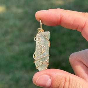 Natural Clear Quartz Point Pendant, Clear Quartz Necklace Copper Pendant Jewelry Crown Chakra Stone Clarity Healing
