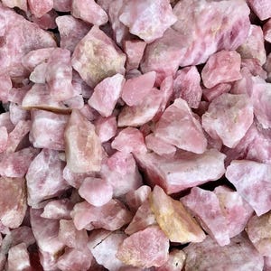 Rosenquarz-Stein AA-Qualitäts-natürliche Kristalle, rohe Edelsteine