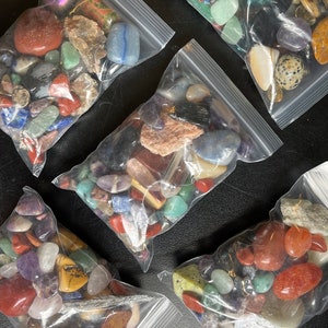 Crystal Confetti, Tumbled Stones, Surprise Box Lucky Scoop, Fun Gift DIY for Children, Party Favors