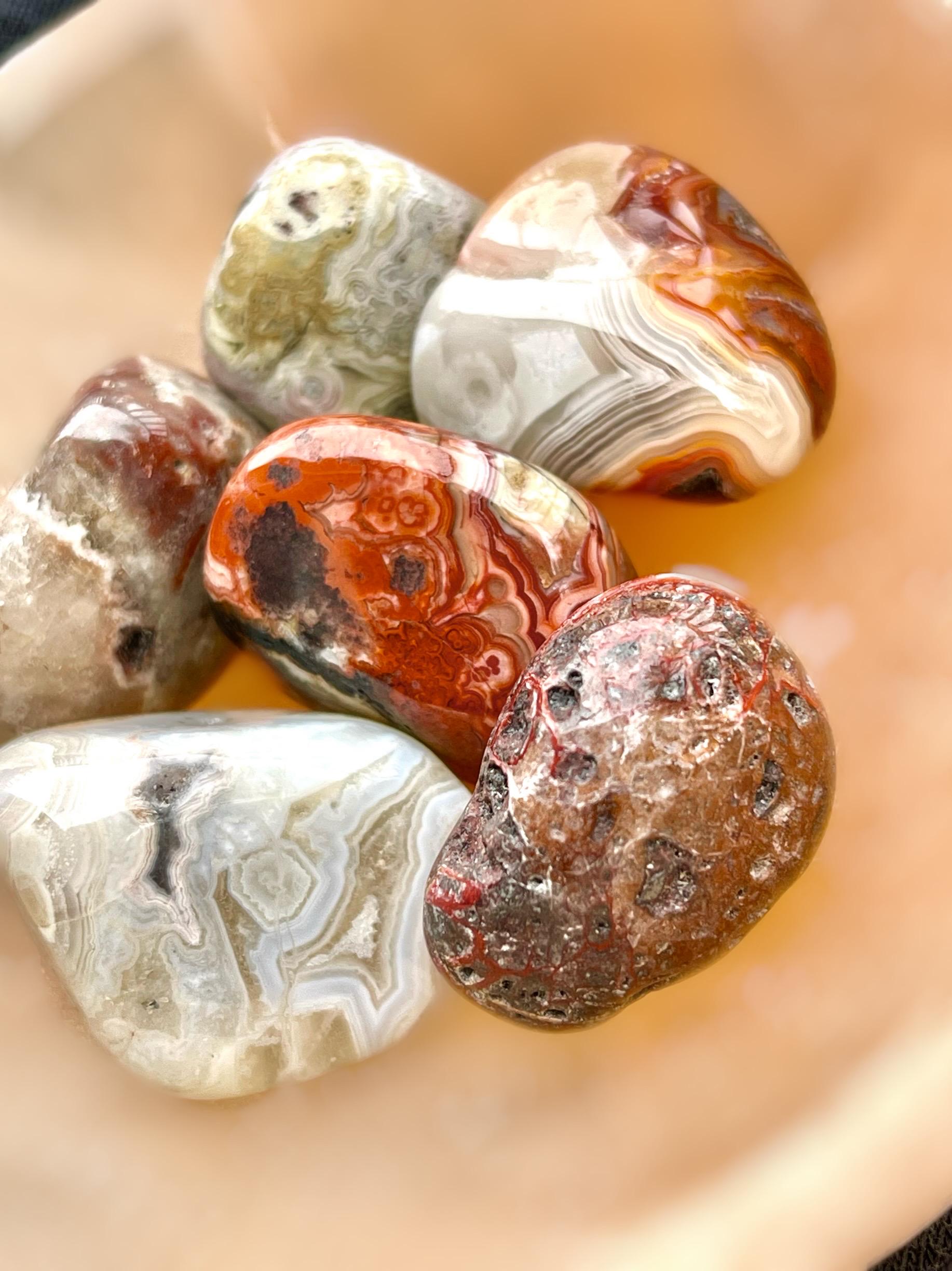 Crazy Lace Agate Tumbled Stones, Healing Crystals - Etsy
