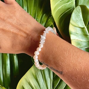 Aquamarine & Pearl Bracelet, Baby Blue Gemstone Bracelet, Aquamarine Gemstone Jewelry, Handmade Jewelry
