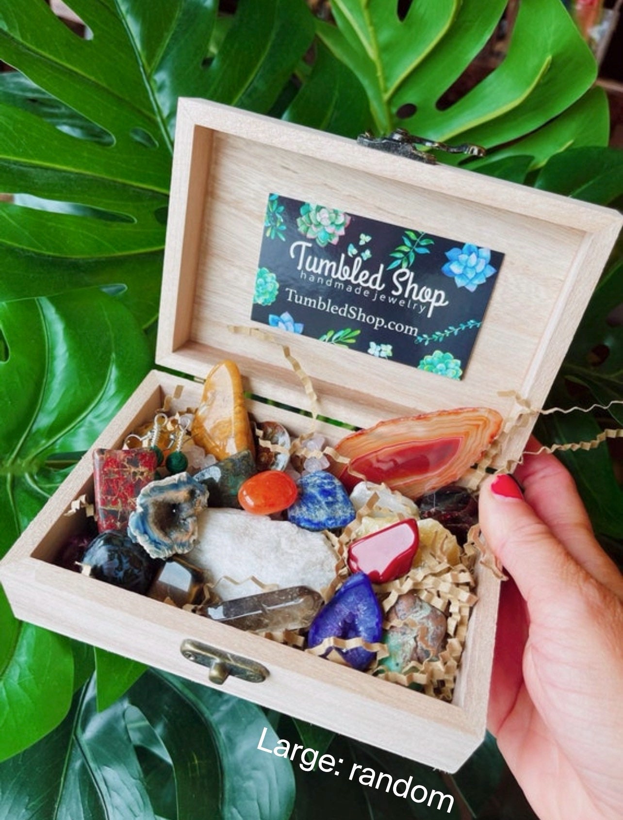 Crystal Box Various Crystals Aligned Personalized Box Mix of Etsy