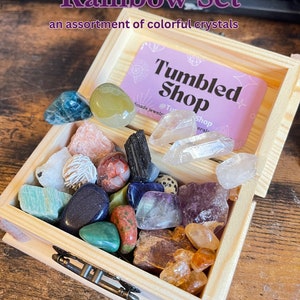 Crystals Mystery Box Various Pieces Natural Rocks Minerals & Tumbled Stones, Personalized Healing Crystal Sets Birthday Gifts