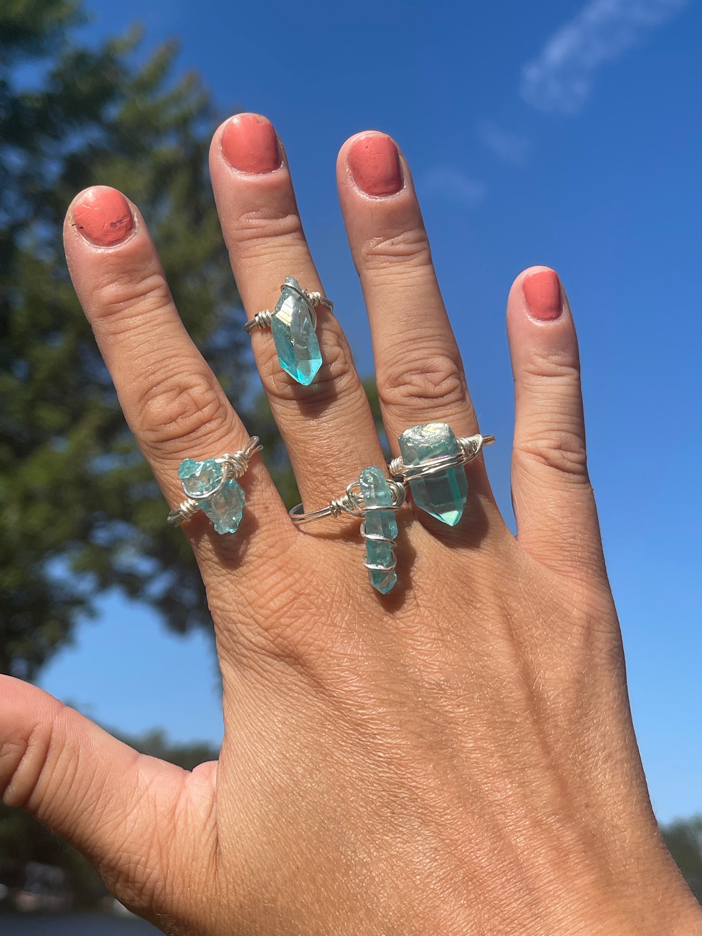 Aura Quartz Ring - Etsy