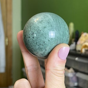 Esfera de cristal de aventurina, bola de cristal de 2 pulgadas, esfera de piedra de aventurina verde