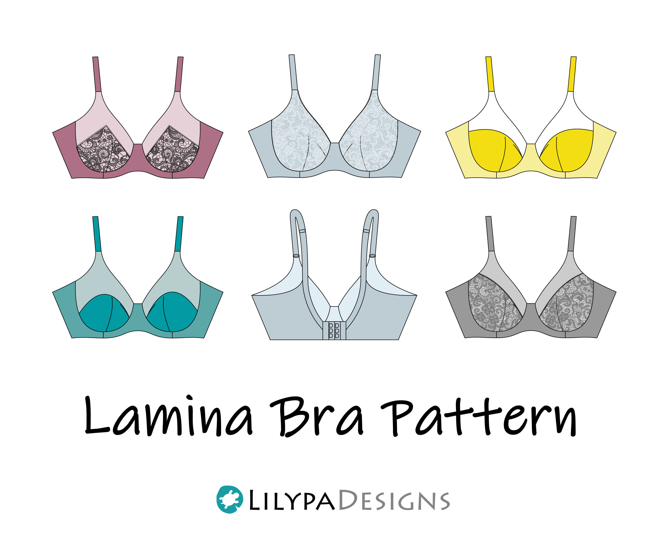 Lotus 2.0 Bra & Cami Pattern ::::: DD-GG Cup Sizes — LilypaDesigns