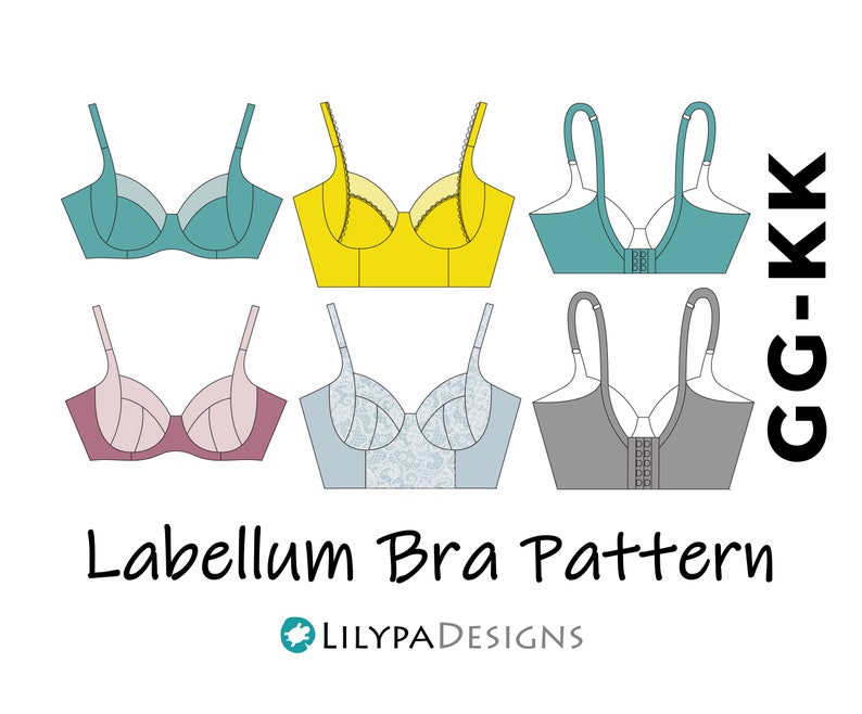 The Labellum Bra Pattern GG-KK - Etsy