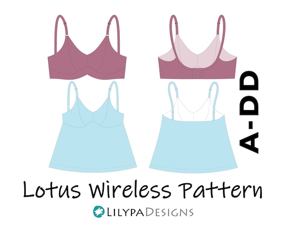 Lotus 2.0 Bra & Cami Pattern Sizes A-DD -  UK