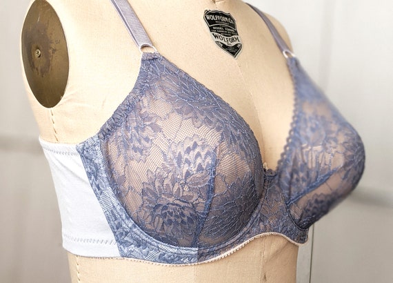 Willow Lace Full Cup Bra - Teal Blue