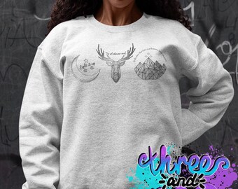 Sudadera inspirada en la cita de Maasverse; Ropa temática para amantes de los libros de fantasía