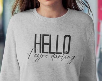 Hola sudadera inspirada en Feyre Darling; Sudadera temática de fantasía; Amante de libros