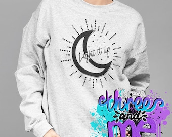 Sudadera inspirada en Light It Up; Ropa temática para amantes de los libros de fantasía