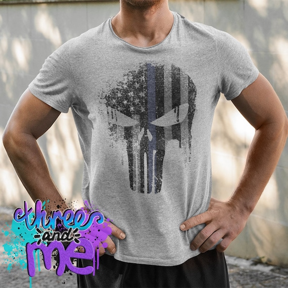Thin Grey Line Punisher Inspired 
