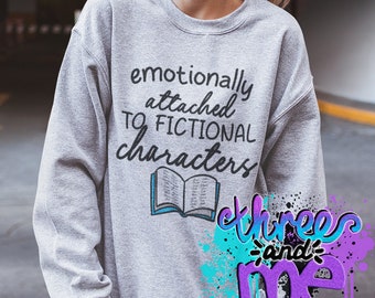 Sudadera inspirada emocionalmente unida a personajes de ficción; Temática de amante de los personajes del libro