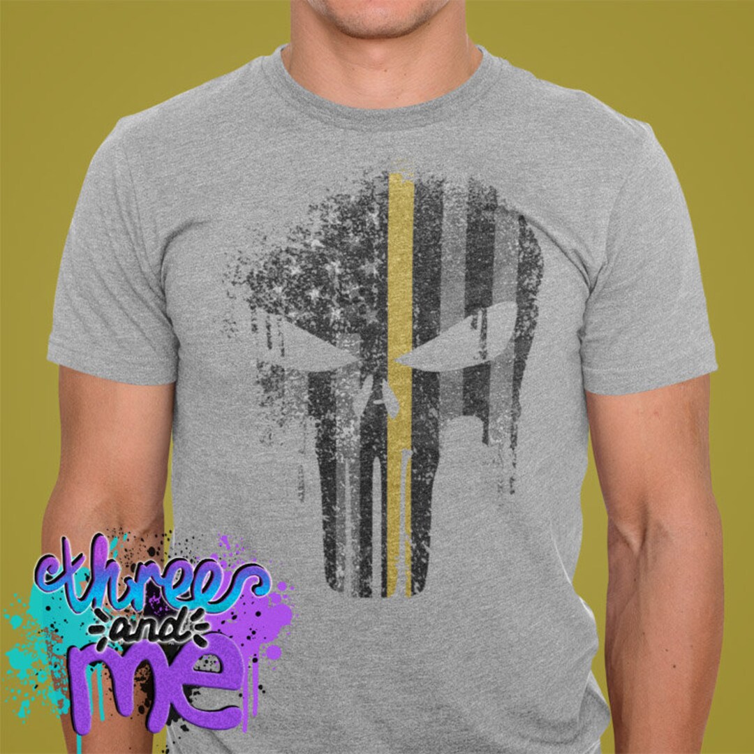 Thin Yellow Line Punisher Inspired Dispatcher T-shirt in Unisex, Women ...