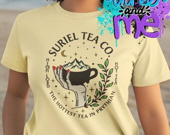 Camiseta inspirada en Suriel Tea Co; Camiseta temática de fantasía; Camisa amante del libro