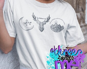 Camiseta inspirada en citas de Maasverse; Camisa temática de fantasía; Camiseta temática del lector de libros