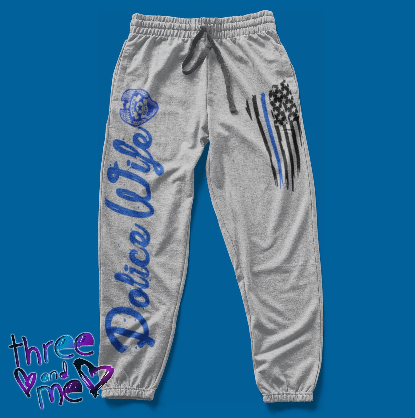 Thin blue line sweatpants shop