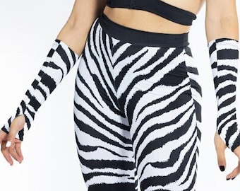 Zebra Disco Pants, animal spandex pants, wide leg pants, zebra polyester pants, 2 piece pants set for women, Halloween pants, co ord set