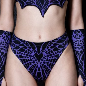 Spiderweb Booty Shorts, high waisted spandex shorts, Halloween rave bottoms, Halloween rave outfit, pole dance shorts, spooky rave clothing