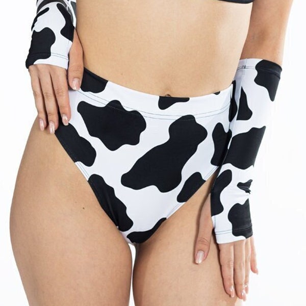 Cow Print Shorts for Women, cow print booty shorts, small cheeky shorts, animal print shorts, rave shorts, cow print co ord shorts sets