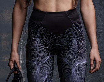 Leggings negros de talle alto, leggings para mujer, leggings de talla grande, leggings de entrenamiento de yoga, leggings de compresión, ropa deportiva, Devil Walking