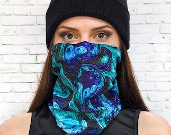 Festival Neck Gaiters, UV neck gaiter, cool neck gaiter bandana, fleece neck gaiter for men and women, summer neck gaiter face mask