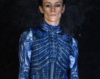 Fantasia de Xenomorfo para Homens, Fantasia de Alienígena para Halloween, Fantasia de Cosplay para Homens, Traje de Halloween, Fantasia de Predador para Homens, Fantasia de Ficção Científica